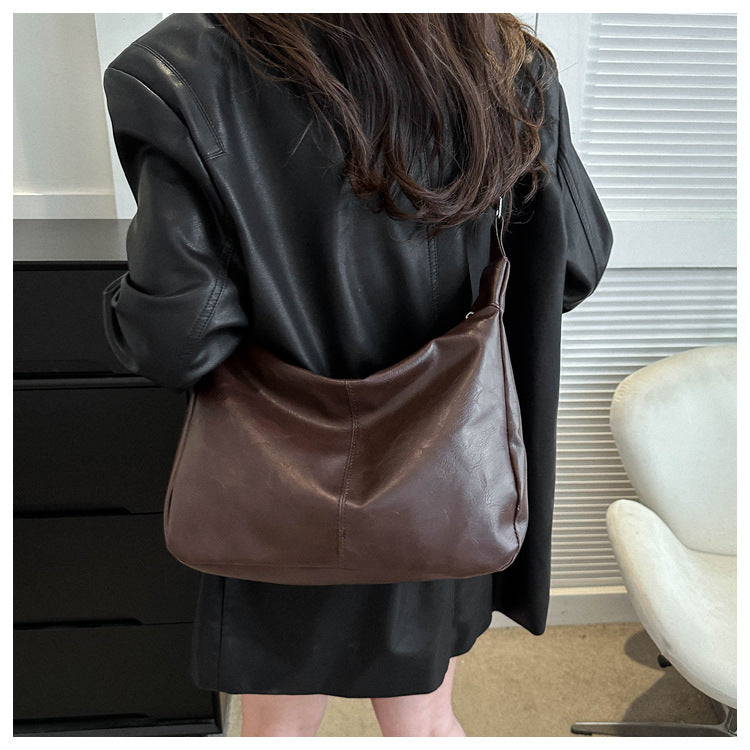 Women's Retro Tote Bag Trendy Niche Crossbody & Shoulder Bag for Commuting