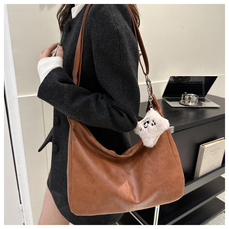 Women's Retro Tote Bag Trendy Niche Crossbody & Shoulder Bag for Commuting