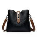 Women's Heritage Artisan Bucket - Distinctive Hand-Blocked Motifs on Heirloom Leather with Village-to-City Versatility